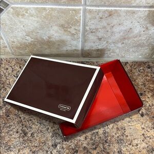 Coach Brown Gift Box for Jewelry Wallet